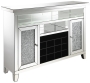 Coaster Melinda 2-Door Wine Cabinet with Lighting Mirror Model 183627