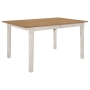 Coaster Kirby Rectangular Dining Table with Butterfly Leaf Natural and Rustic Off White Model 192691