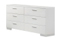 Coaster Felicity 6-drawer Dresser Glossy White Model 203503