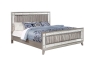 Coaster Leighton Full Panel Bed with Mirrored Accents Mercury Metallic Model 204921F