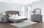 Coaster Deanna 4-piece Tufted California King Bedroom Set Grey Model 205101KW-S4