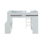 ACME Ragna Twin Loft Bed With Desk & Wardrobe Model 38060