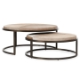 Classic Home Hayword Hide Set of 2 Nesting Coffee Tables Blonde Model 51011898