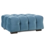 Classic Home Petra Velvet Rectangular Ottoman Blue Model 53051639