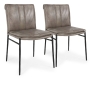 Classic Home Mayer Dining Chair Set of 2 Pewter Gray Model 53051671