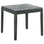 Coaster Square End Table Faux Grey Marble and Black Model 753517