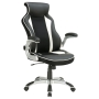 Coaster Dustin Adjustable Height Office Chair Black and Silver Model 800048