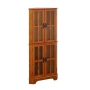 Coaster Coreosis 4-shelf Corner Curio Cabinet Golden Brown Model 950185