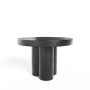 Modrest Bruni - Modern Black Concrete Round Dining Table Dining Table Black furniture-00181840 Vig Furniture VGGR-623810-BLK