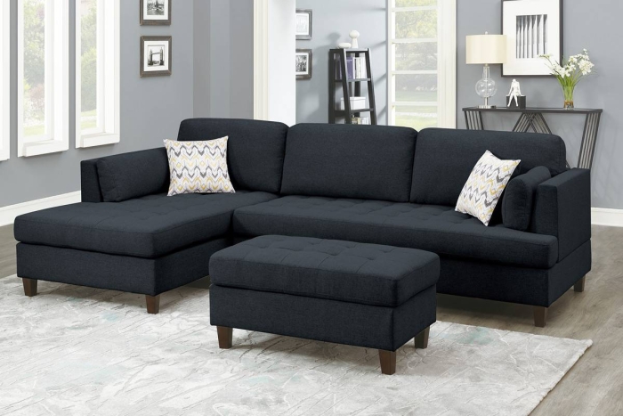 Poundex 2-Pcs Sectional Sofa Model F8831