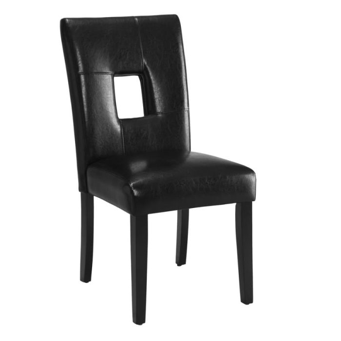 Coaster Shannon Open Back Upholstered Dining Chairs Black (Set of 2) Model 103612BLK