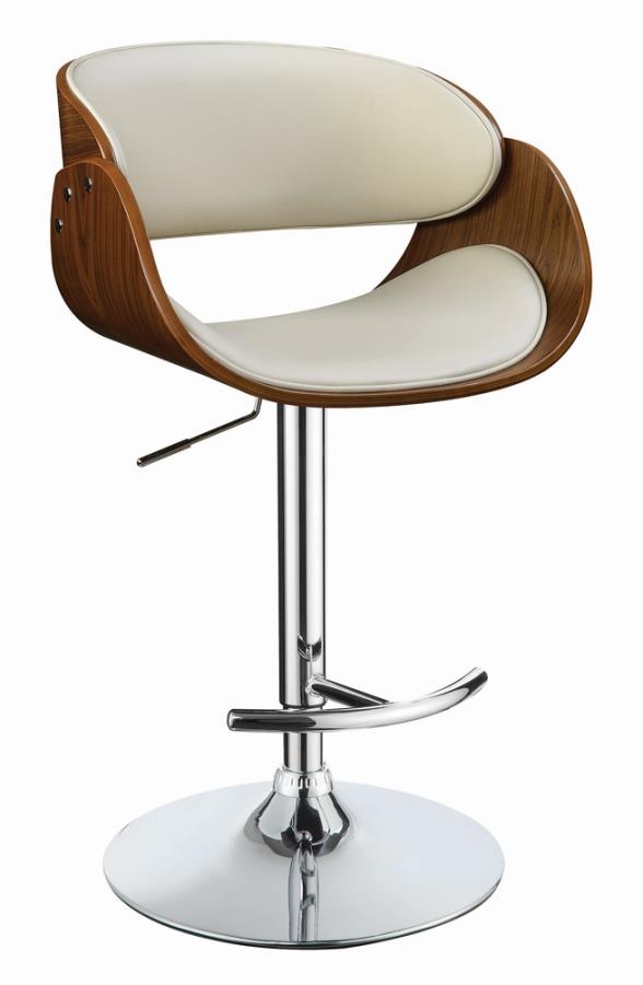 Coaster Dana Adjustable Bar Stool Ecru and Chrome Model 104966