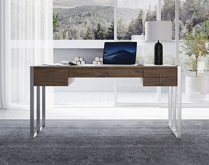 VIG Furniture Walnut Office Desk SKU VGBBMQ2003-DESK - Product ID 77867
