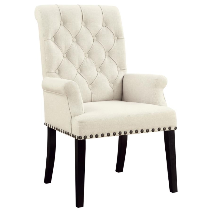 Coaster Mapleton Tufted Back Upholstered Arm Chair Beige Model 190163