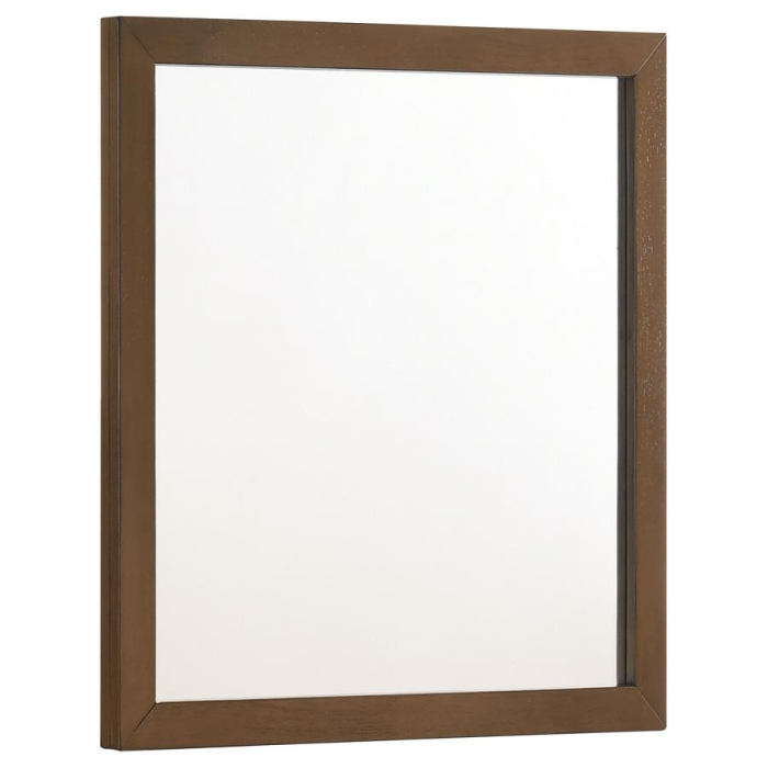 Coaster Mays Rectangular Dresser Mirror Walnut Brown Model 215964
