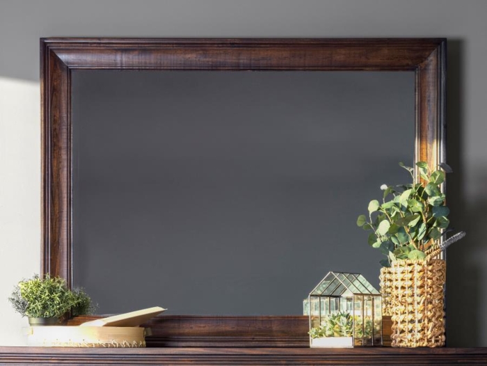 Coaster Avenue Rectangle Dresser Mirror Weathered Burnished Brown Model 223034