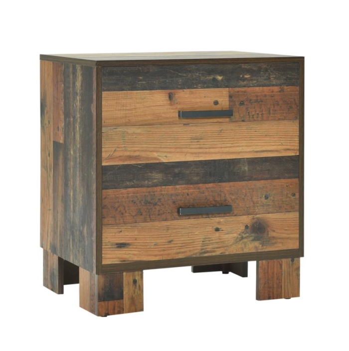 Coaster Sidney 2-drawer Nightstand Rustic Pine Model 223142