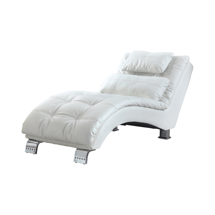 Coaster Dilleston Upholstered Chaise White Model 550078