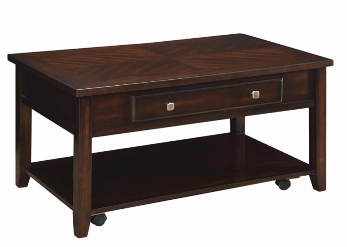 Coaster Bradford Rectangular Lift Top Coffee Table Walnut Model 721038