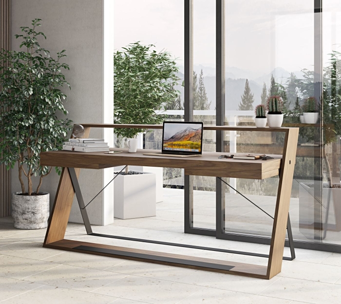 VIG Furniture Walnut Office Desk SKU VGBBMQ1903DK-DESK - Product ID 77866