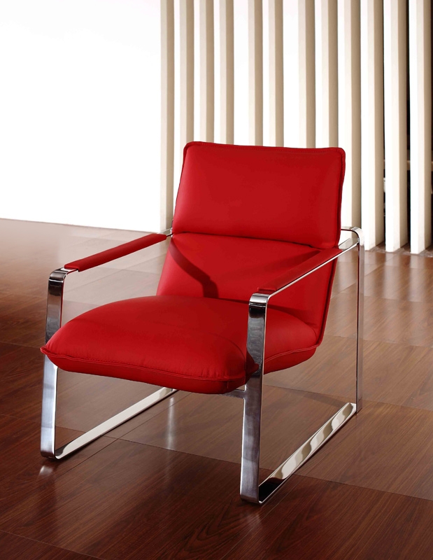 VIG Furniture Red Lounge Chair SKU VGEV791-RED - Product ID 17883