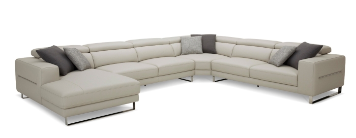 VIG Furniture Light Grey Sectional Sofa SKU VGKK-KF1066-LG-LAF - Product ID 80405