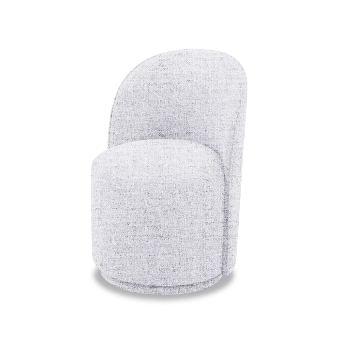 Modrest Correa - Modern White Fabric Swivel Dining Chair Dining Chair White furniture-00182213 Vig Furniture VGKK-KF.Y1179-WHT