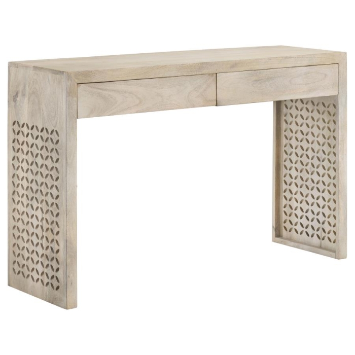 Coaster Rickman Rectangular 2-drawer Console Table White Washed Model 959543