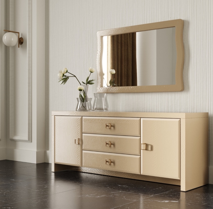 VIG Furniture Beige Mirror SKU VGUN-AW422-122-CHA - Product ID 79632