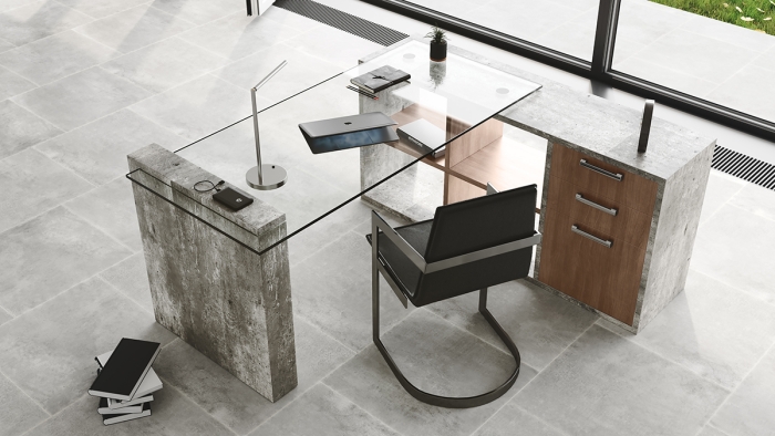 VIG Furniture Grey Office Desk SKU VGANBOSTON - Product ID 73765|76552A