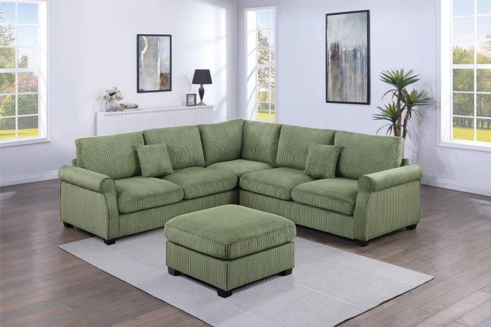 Poundex 4-Pcs Sectional Model F8820
