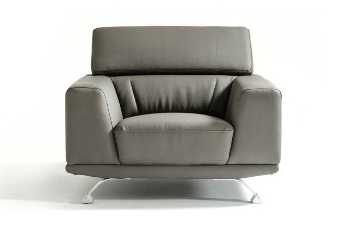VIG Furniture Dark Grey Lounge Chair SKU VGKN8334-GRY-CHR - Product ID 72329A