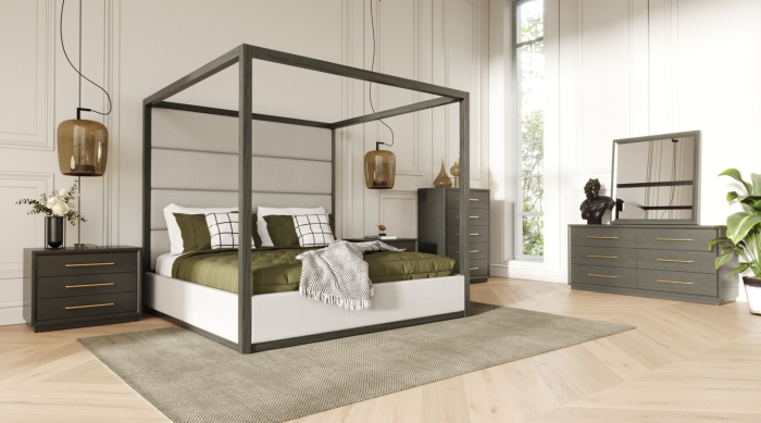 VIG Furniture Gray/Grey Bed SKU VGMA-BR-127-SET - Product ID 80260|81408