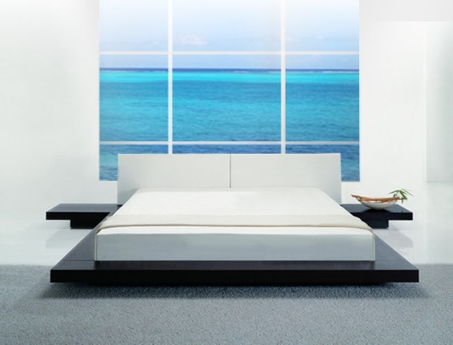 VIG Furniture Wenge Bed SKU VGBBHB39A-WEN-WHT - Product ID 17386