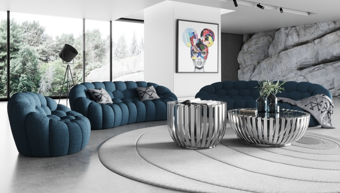 VIG Furniture Blue Sofa Set SKU VGEV2126C-SET-C-15 - Product ID 80360